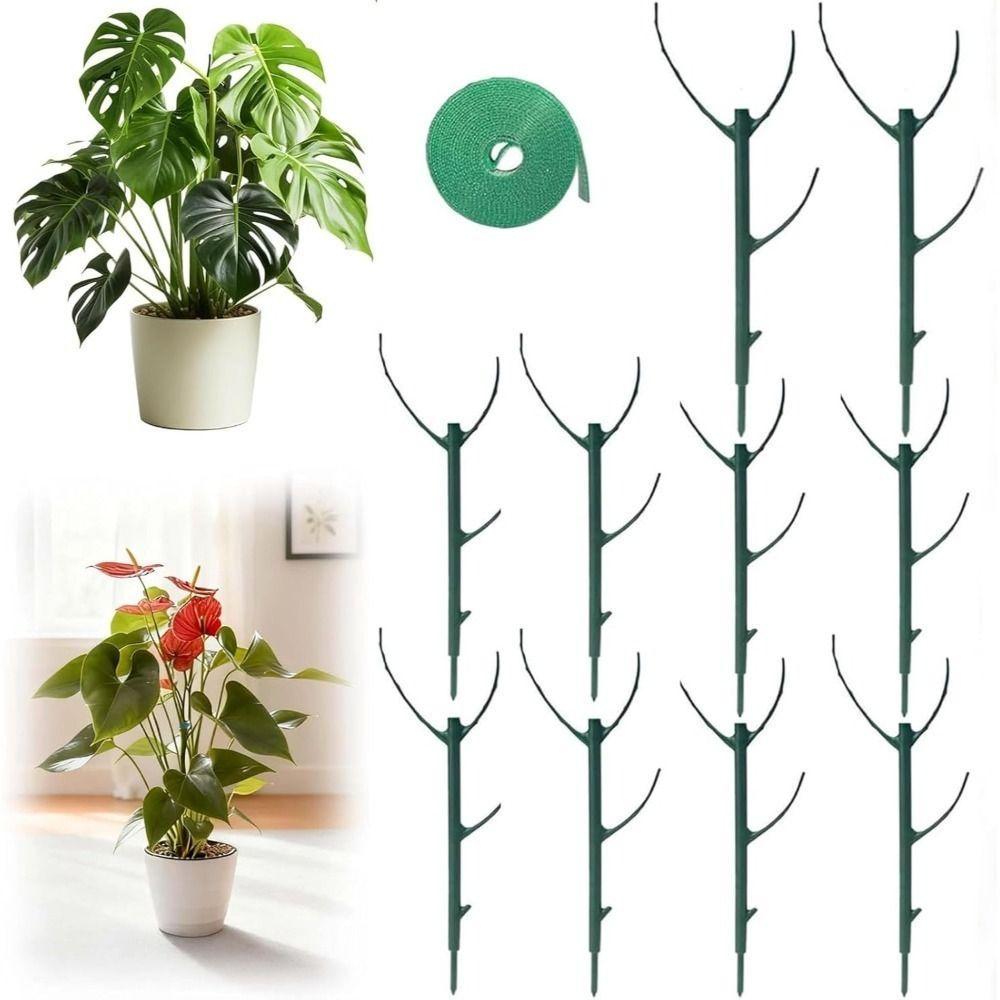 Plastic Climbing Vine Stake Flower Pot Trellis Garden Plant Stake Bonsai Fixing Rod Indoor Outdoor