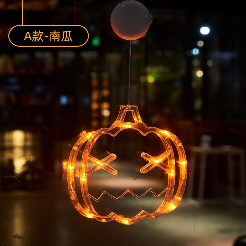 Xiaomi Halloween Window Lights Home Indoor Pumpkin Spider Ghost Witch Hat Hanging LED Sucker Lamp for Home Bar Halloween Party Decor