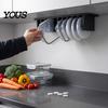 Adhesive Pot Lid Holder Loft Organizer for Cabinet, Self 10 Slots Plastic Food Container Storage Rack, Wall Mounted Space Saving Box Lids Kitchen