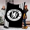 1pc C-Chelsea Theme Blanket - Digital Print, Polyester, Cozy for All Seasons, Perfect for Outdoor, and Travel