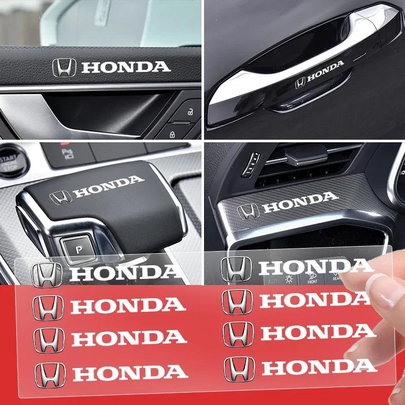 FIT Car New Honda 2/5/10Pcs Car Interior Random Stickers Car Steering Wheel Emblem Styling For Honda Civic Accord CRV HRV Fit J
