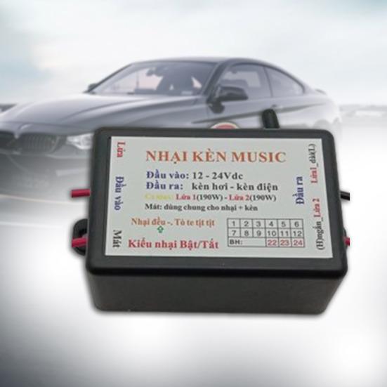 12V24V Universal bilhorn med 3/8/12 toner Enkel å installere ABS-materiale Bilmotorrelé Musikkboks Autointeriør