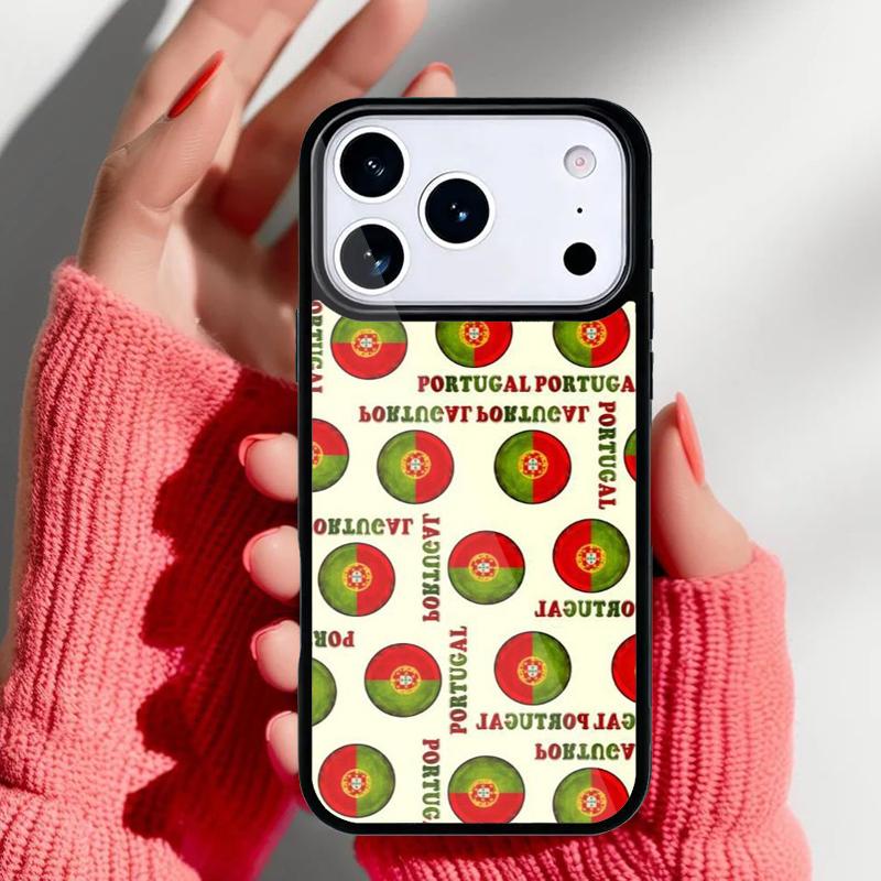 Portugal National Flag Phone Case for iPhone 17 Air 16e 15 14 13 Pro Max Back Cover for 12 11 Pro Coque