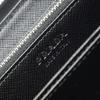 Dlhá peňaženka okrúhly zips embosovaná koža 2ML317 QHH F0002 Čierna [Prada] Pánska [Položka]
