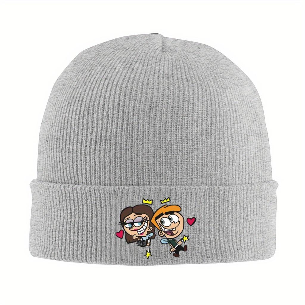 Fairly Oddparents - Cosmo Warm Knitted Cap Hip Hop Bonnet Hat Autumn Winter Outdoor Beanies Hats for Men Women Adult