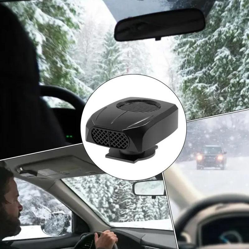 12V Car Windshield Defroster Fast Heating Defogger 2 in 1 Car Heater Fan 2 Speed Modes For Vehicle Winter Defrosting