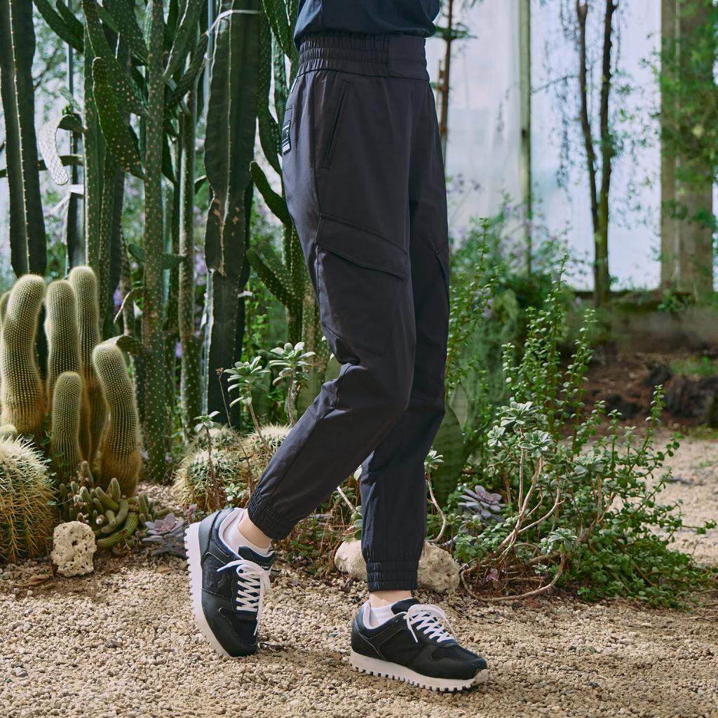 CHALLENGER Women'S High-Waisted Cargo Jogger Pants Black