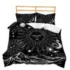 Three-Piece Sun And Moon Quilt Cover Digital Printing Kit Bedding Universal In All Seasons