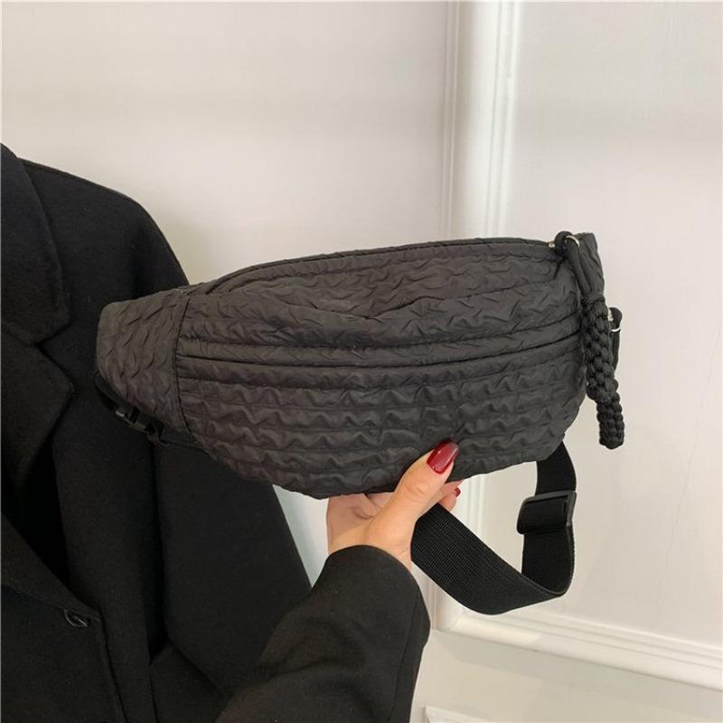 Light and Cute Soft Girl Crossbody Fanny Pack, Fresh and Simple Versatile Small Bag, Female and Girl Breast Bag