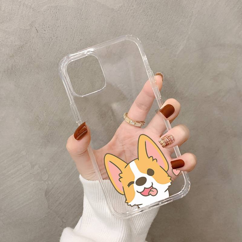 Funny Cute Dog Corgi Phone Case for iphone 13 11 12 pro XS MAX 8 7 6 6S Plus X 5S SE 2020 XR case