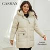 Gasman 2022 Fashion Down Jacket Γυναικείο κοντό κοντό casual με κουκούλα τσεπάκι Parkas Γυναικείο παλτό GM-82211