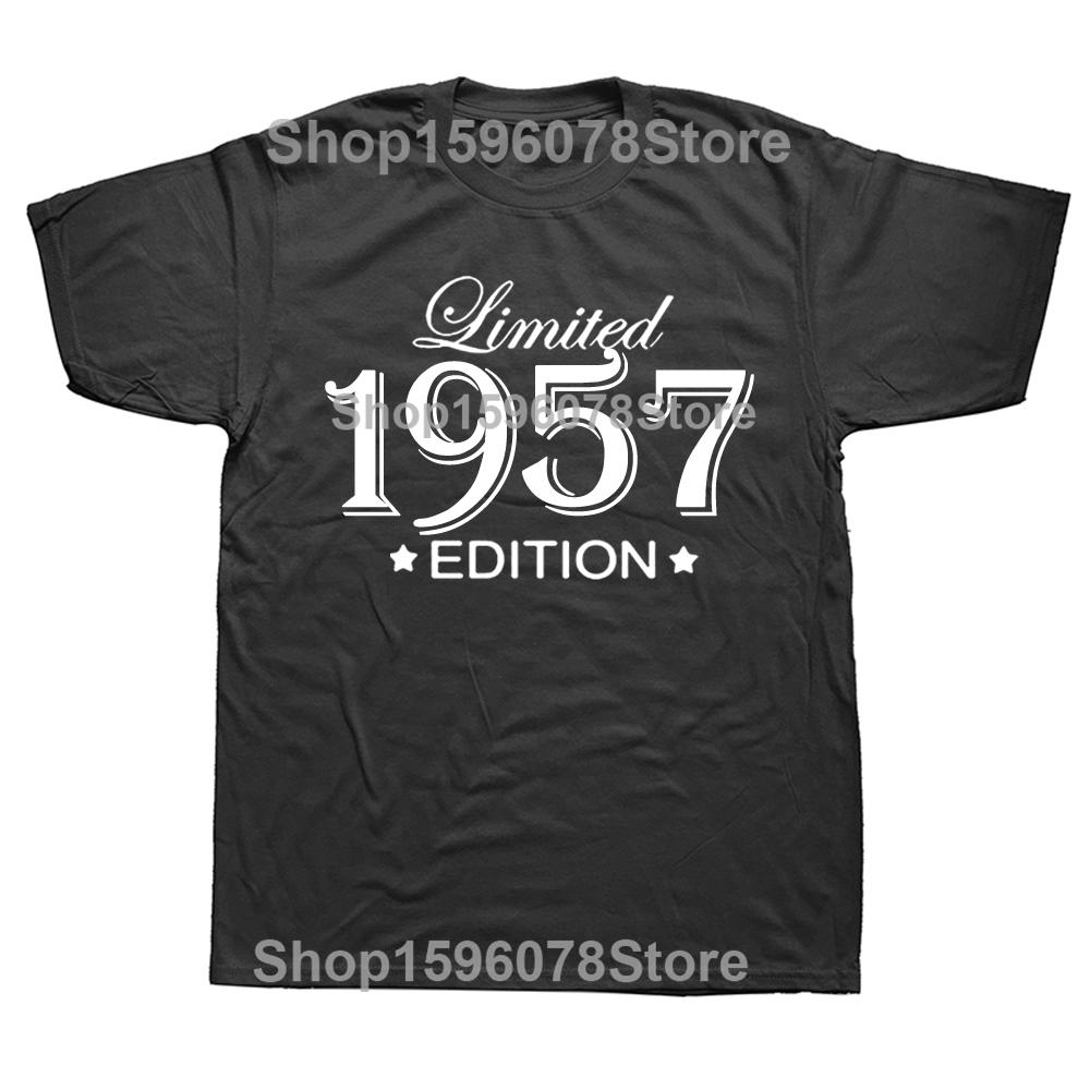 1957 Limited Edition Funny Graphic T-Shirt Mens Summer Style Fashion Short Sleeves Streetwear T Shirts