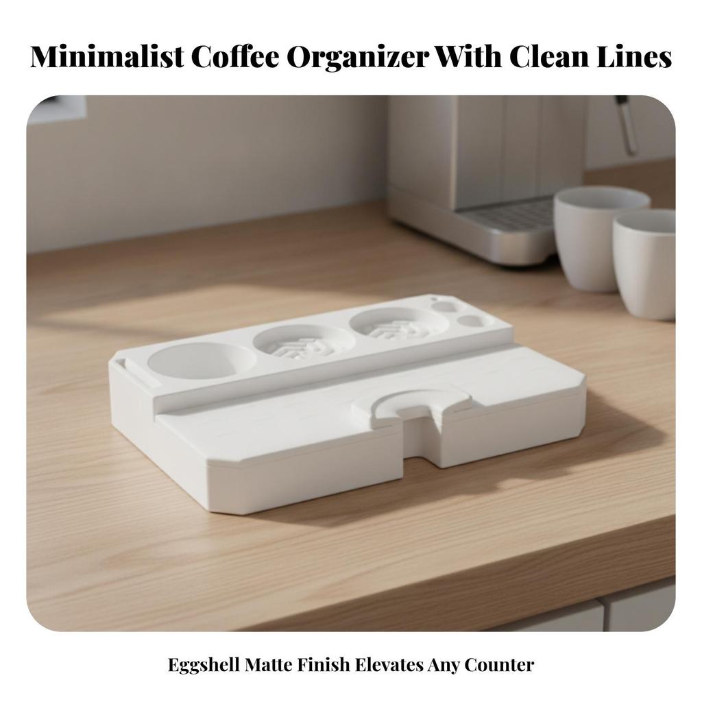 Espresso Tamper Holder with Side Cutout Compact Portafilter Stand
