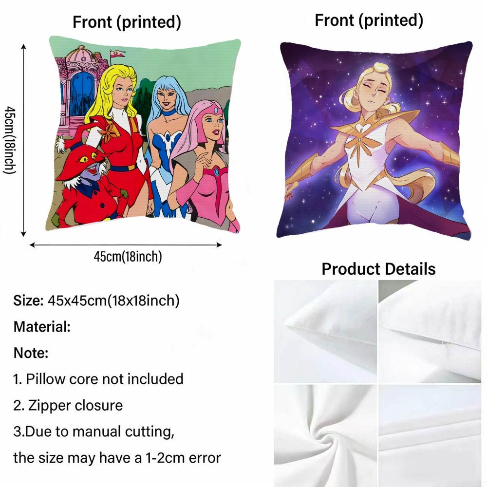 Cushion Cover Fabric Soft Furnishing,Pillowcase, Cushion Cover, Sofa Pillow, Home Decoration She-Ra Princess Of Power