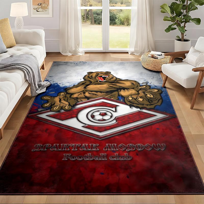 FC Spartak Moscow Carpet Door Mat for Living Room or Bedroom Protective Mat Under Chair Office Decoration Christmas Gift Birthday Present