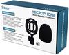 Etour AT2020 Microphone Shock Mount with Pop Filter, [Custom for Audio-Technica Microphones] Anti-Vibration Suspension Shock Mount Holder Clip