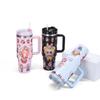 Cartoon 40oz Auto-Becher Thermoisolierender Wasserbecher Edelstahl Thermosbecher Große Kapazität Auto-Becher