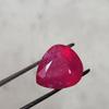 13 Cts Natural Mozambique Red Ruby Heart Shape Certified Heated Gemstone