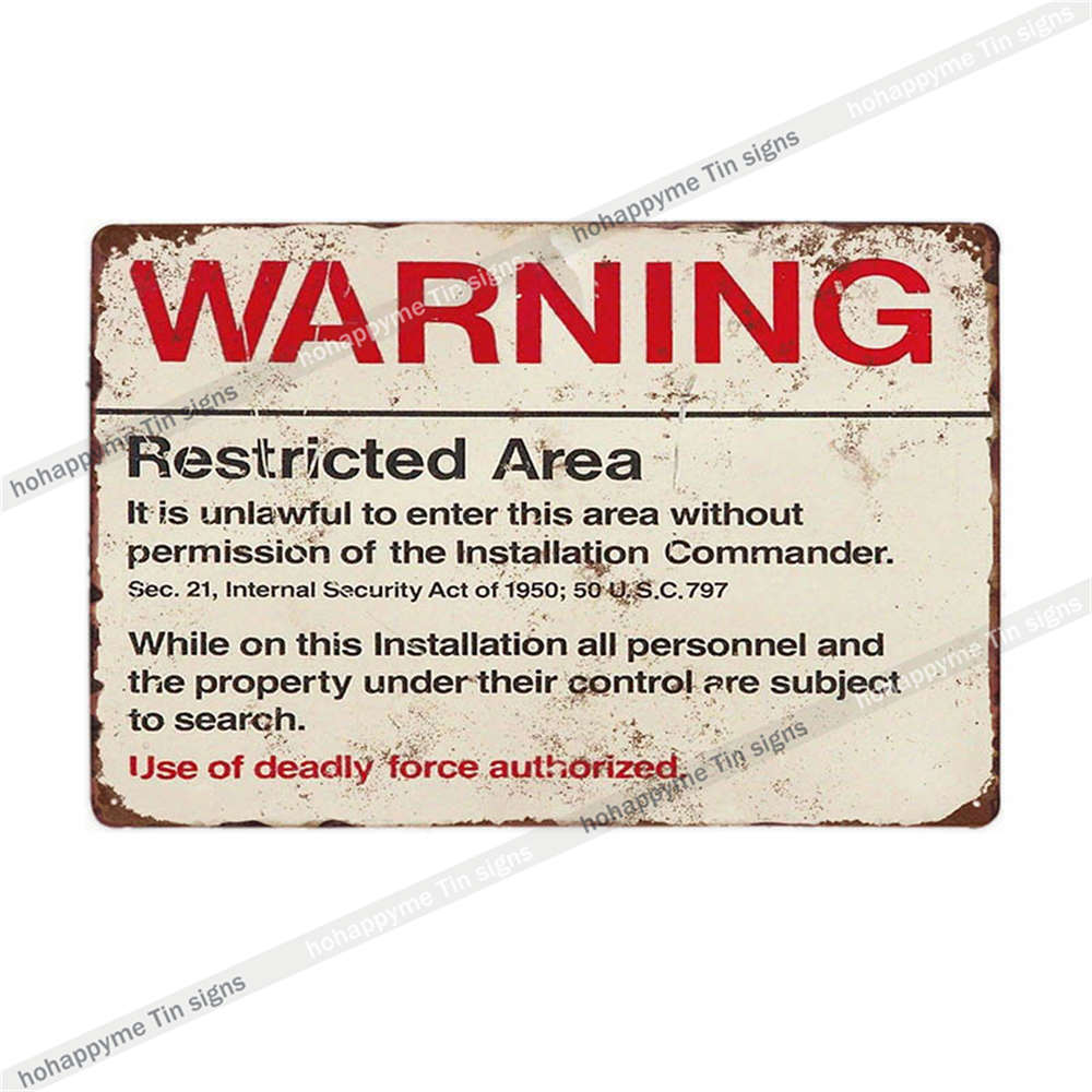 Metal Plate Sign Area 51 UFO Retro Decorative Wall Plaque Pub Club Bar Accessories Tin Painting Poster Vintage Home Decor20x3