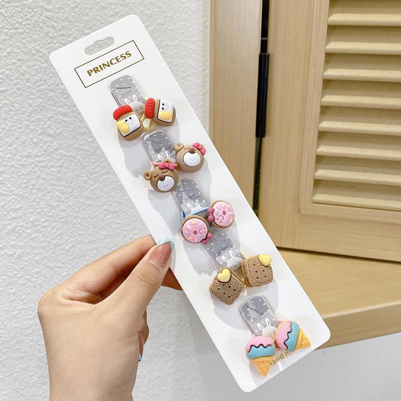 10-30PCS/Set, Cute Cartoon Animals, Hair Bands, Girls, Elastic Rubber Band, Headwear, Hair Accessories