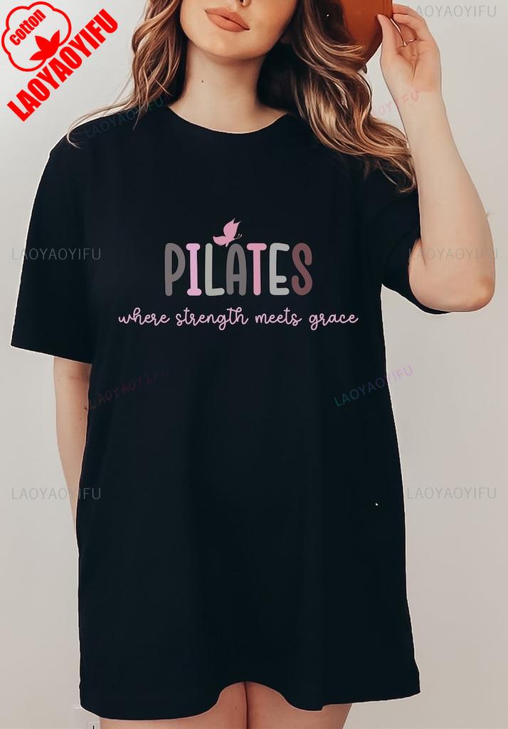 Aesthetic Pilates Motivation Sweatshirt For Yoga Lover Pilates Life Yoga Lovers Plates Teacher Ladies Gifts Exercise Tshirt