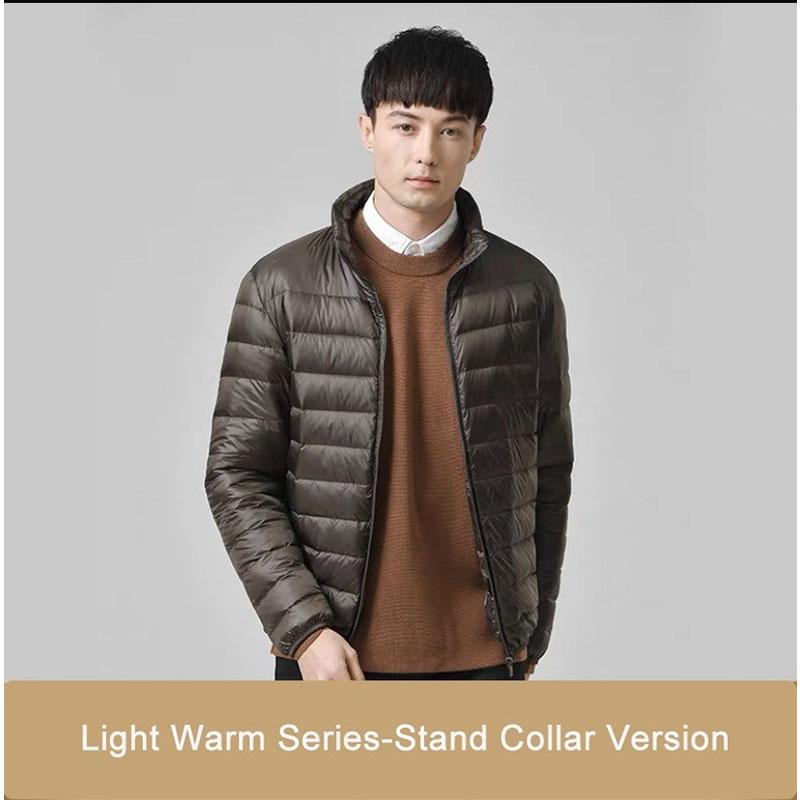 New Men's Ultra Lightweight Packable Down Coat Comfortable Windproof Waterproof Coat Men Soft Comfortable Jackets Plus Size