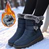 Winterstiefel für Damen - Thermisch isolierte Stiefeletten mit rutschfester PU-Sohle, Verstellbarer Riemenverschluss,… Mehr