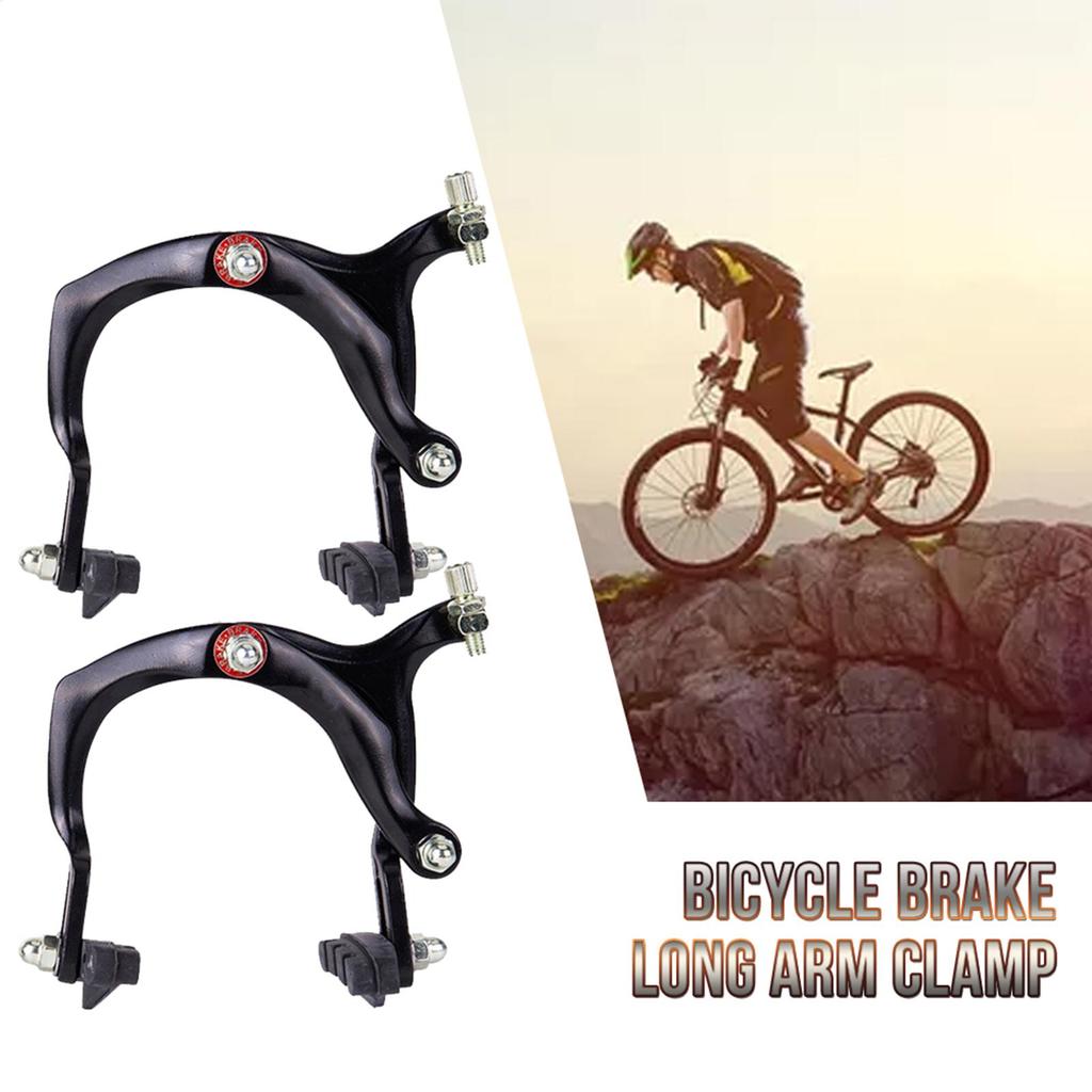 Bike Brake Long Arm Calipers Aluminum Alloy Bicycle C BrakeCaliper Front&Rear C Calipers Rim Brake For Cycling Bike Accessories
