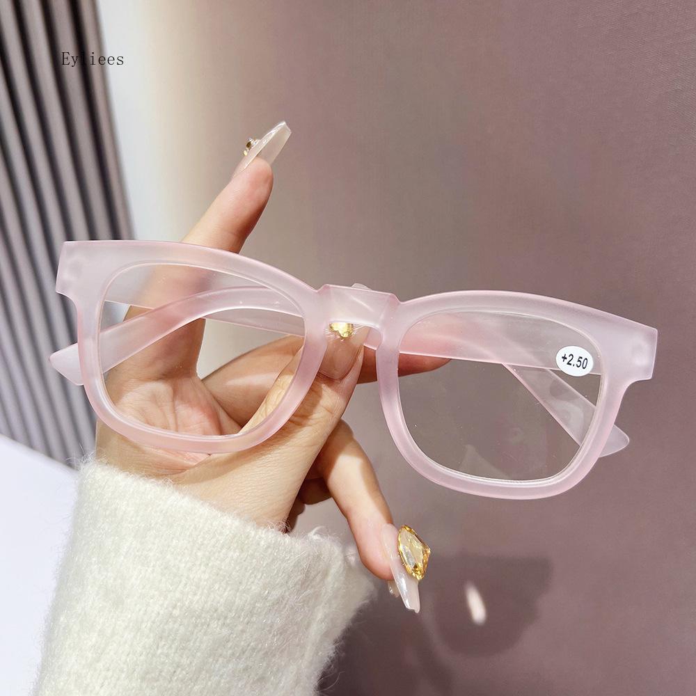 Women Men Hyperopia Eyeglasses Oversized Square Reading Glasses Prescription Diopter Eyewear +1.5 +2 +2.5 +3 +3.5 +4 gafas