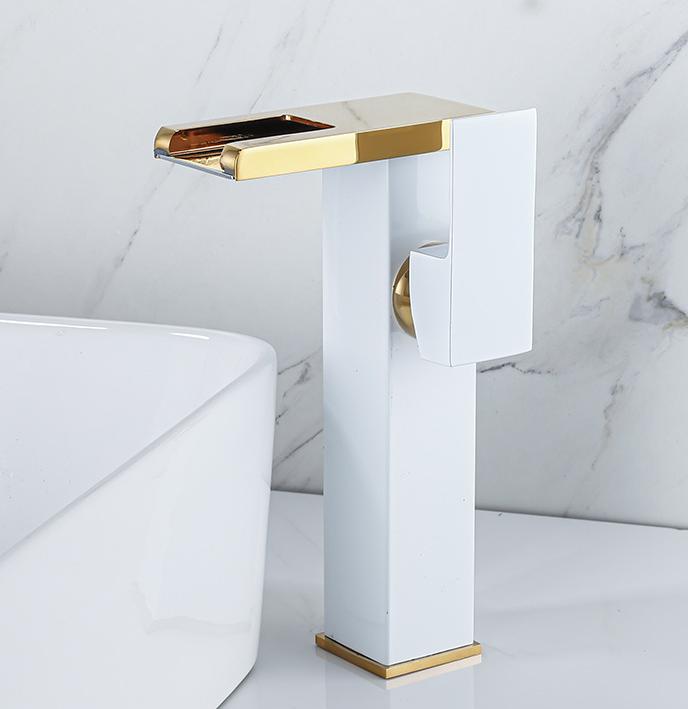 HLK Factory Supplier Automatically Intelligent Color-changing Brass Basin Faucet Popular Cold and Hot Water Household Faucet