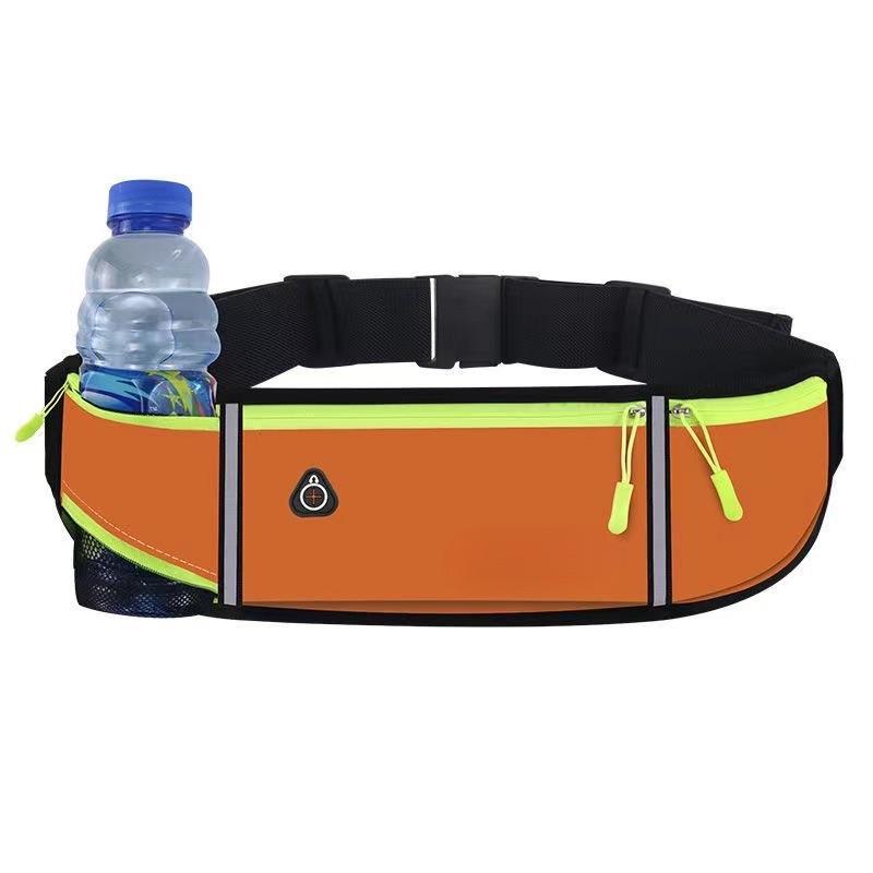 Unisex Sport-Hüfttasche: Großräumige, wasserdichte, elastische Fitness-Tasche mit Flaschenhalter