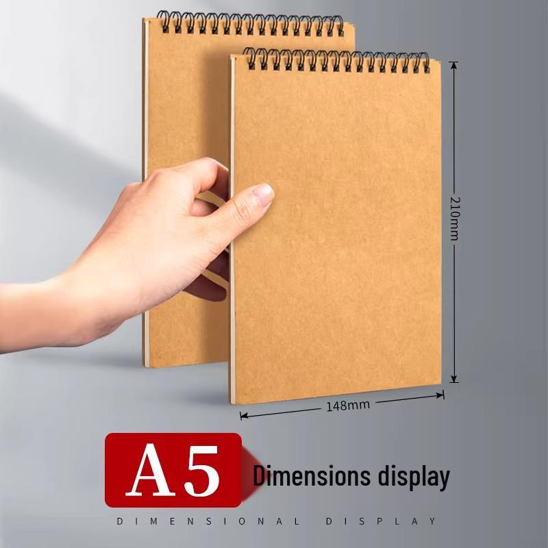Compact Thickened Hardcover Spiral Sketchbook for Art & Primary Students, 32k Quick Sketch Drawing Book.