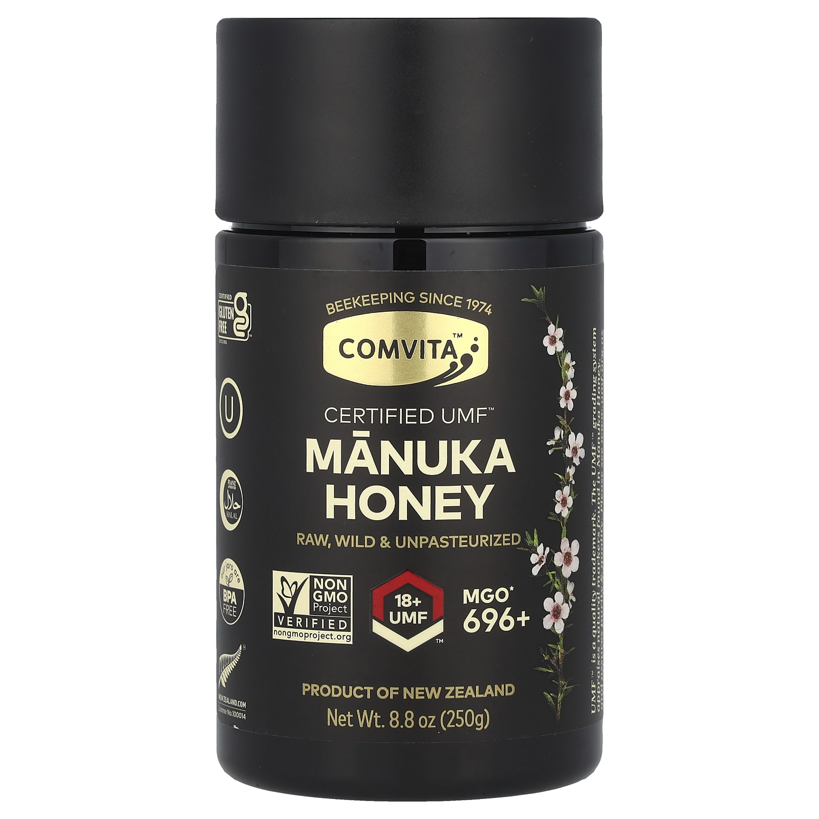 

Manuka Honey, Umf 18+, Mgo 696+, 250G(8.8Oz)