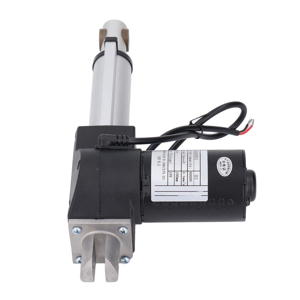Electric Linear Actuator 100mm Stroke 6000N Thrust 4.5mm S Speed Heavy Duty Linear Actuator with End Limit Switch DC24V