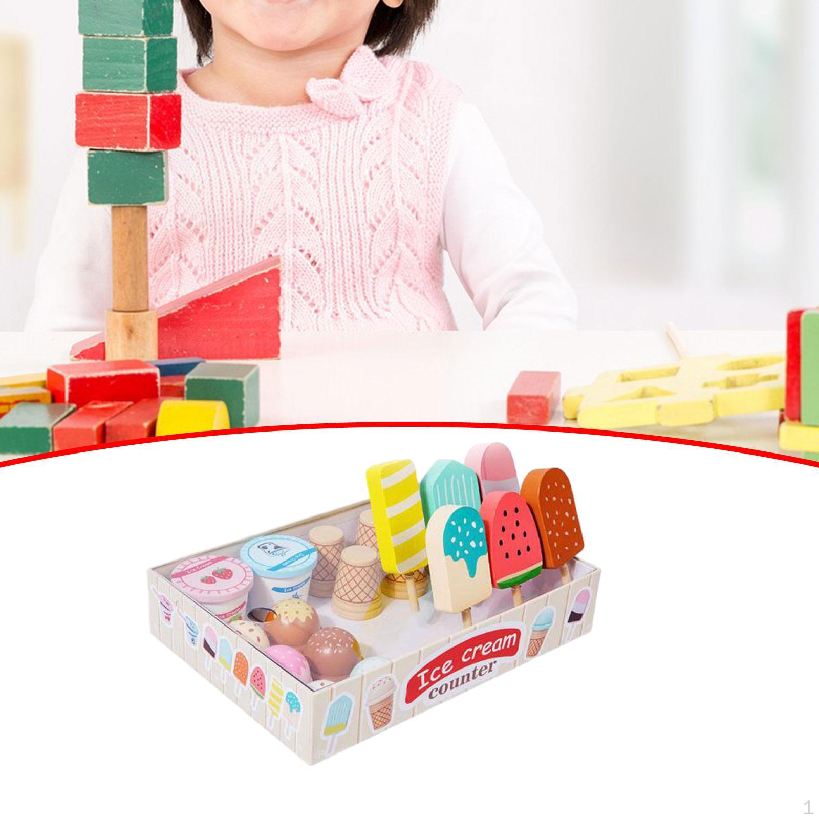 

Деревянные игрушки-мороженое Деревянная игрушка для дошкольников 3 4 5 6 7 8 лет single storage box