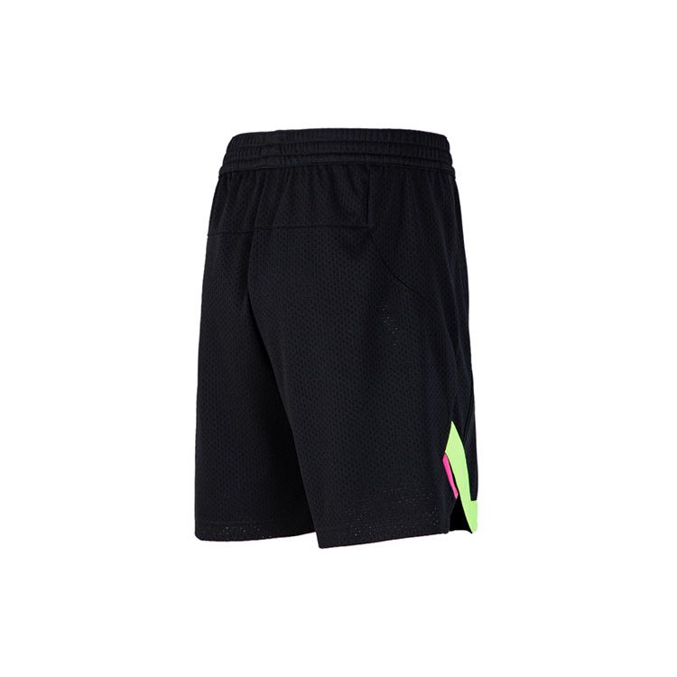 Li Ning Sports Basketball Series Casual Breathable Basketball Shorts Men shorts Black AAPR209-1