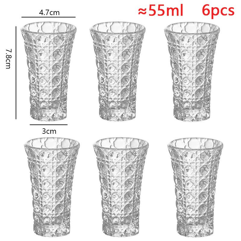 

Набор из 6 шт. Бокал для вина, чашка, рюмка для водки, виски, стакан, чашка для вечеринок, чашка для спиртных напитков, кружка для эспрессо, прозрачный стакан для саке, соджу, бренди 55ml