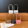 Simple Solid Color Shoulder Crossbody Bag With Chain Design For Daily Use