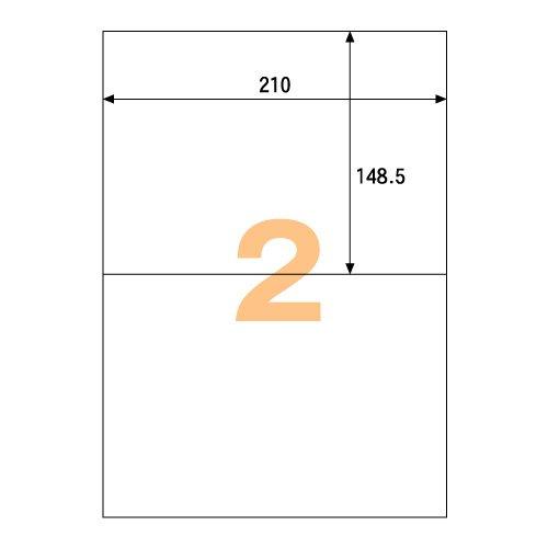 Hisago Economy Labels, 2-Sided (100-Pack) ELM002