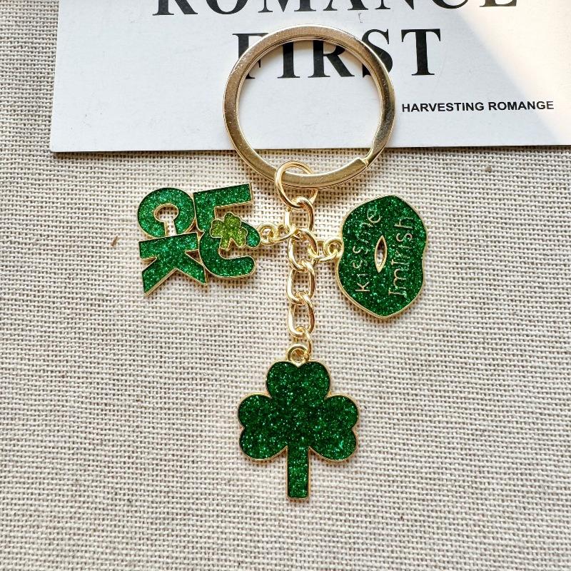

Модний Креативний Зелений Емальований Брелок Мила Рослина Щасливий Брелок Для Жінок Чоловіків Ручна Робота Ст. Подарунок на День Святого Патріка Прикраси A2