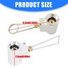 Quick Refuels Propanes Converter Adapter Metal Construction for Camping Flat Gas Tanks Stove Accessory Cooking Essential