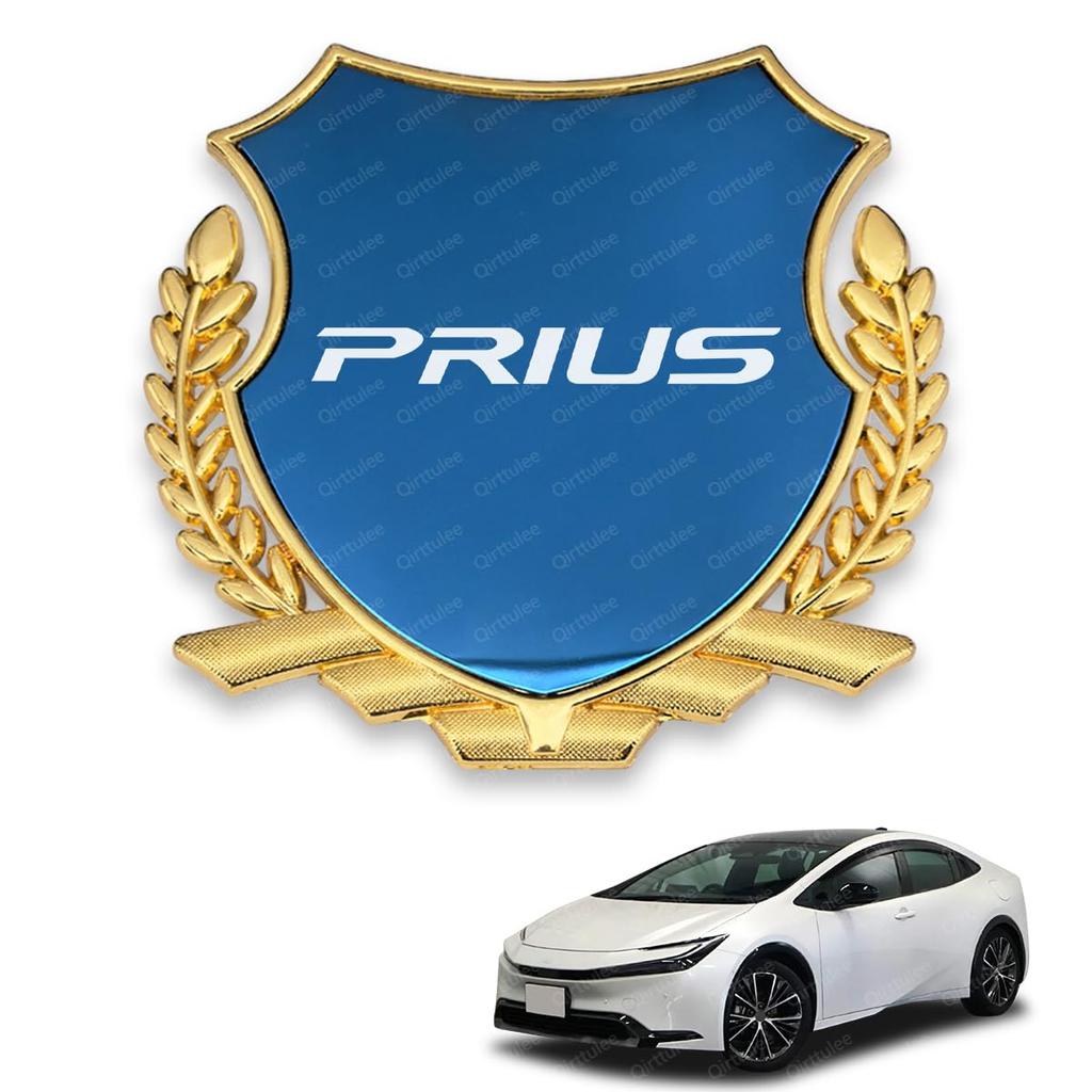 Prius Car Metal Prius 30 40 50 60 Car Sticker Car Logo Decorative Sticker Mirror Emblem, Emblem, Series, Series, Series, Series, Decal, (Blue Finish,