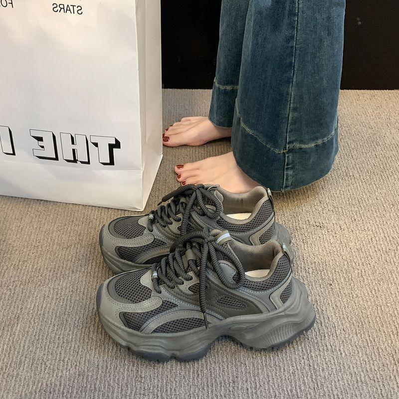 Platform Dad Shoes Women's 2025 New Autumn and Winter Women's Shoes Internet Celebrities Super Fire Running Casual Light Sports Shoes