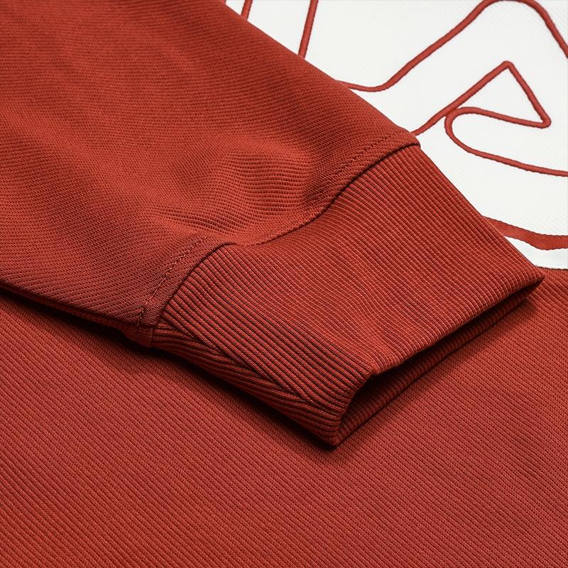 Fila Original Fashion Trend Multicolor Splicing Cotton Durable Loose Knit Long Sleeve Polo Shirt Men Polo Shirts Elegant-Gray F11M549209FGY