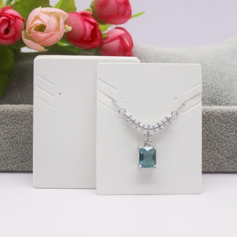 

50/100 шт. 5.1X6.3 см белая/крафт-бумага, демонстрационная карточка с серьгами и ожерельем 50card