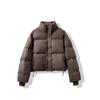 JPNTKY Women's Fashion Casual Fall Winter Solid Color Print Long Sleeve Jackets & Coats Down Coats