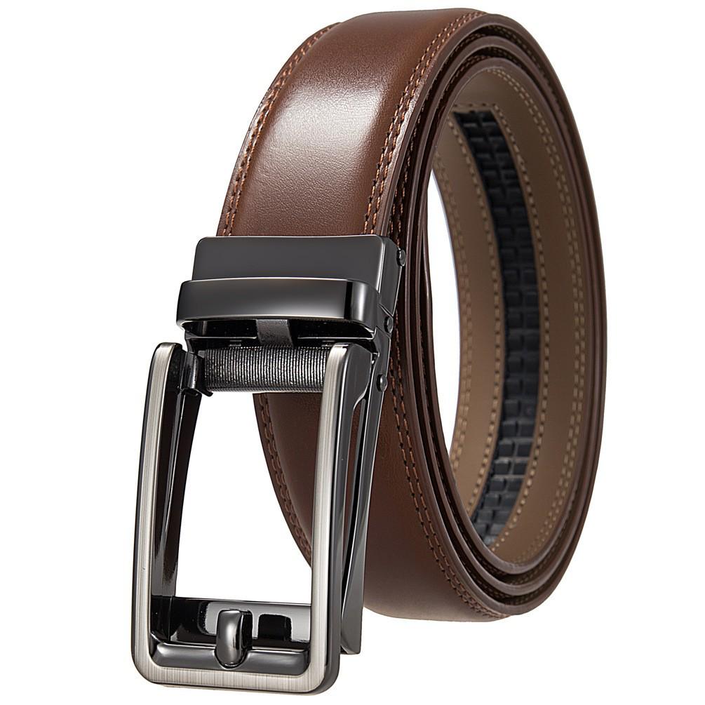 Men's Leather Automatic Buckle Business Belt LY36-32315-1