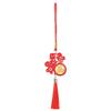 Wood Spring Festival Bonsai Pendant Blessing Word Red Lunar New Year Hanging Ornament Hollow Laser Engraved Car Pendant Bag