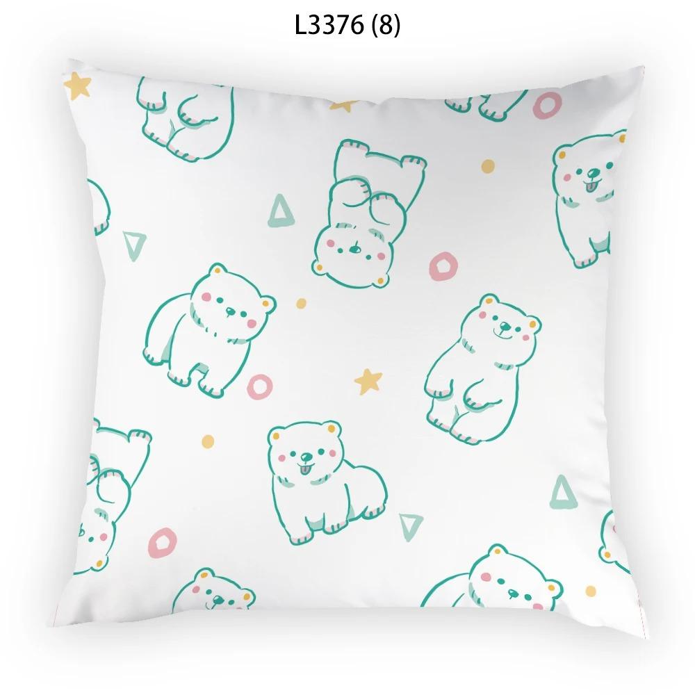 

Juste de coussin de voiture de канапе де комод, мотив d art d ours, простой, роскошный, декор дома 40x40cm