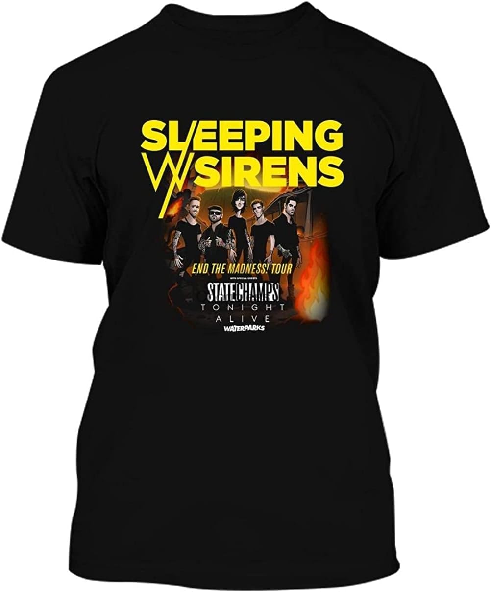 Sleeping with Madness Sirens Tour 2019 teremos 68 T Shirt Hoodie (1) Black XL чёрный